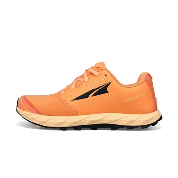 women's superior 5 trail running shoes in orange/black