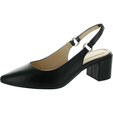 womens embellished manmade slingback heels