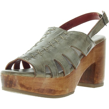 womens cut-out leather platform sandals
