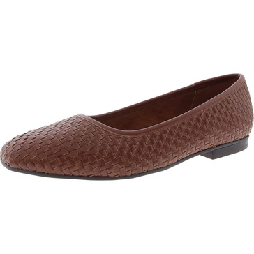 womens woven man made flat shoes