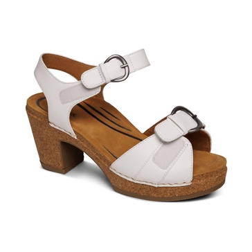 women tory sandal in white