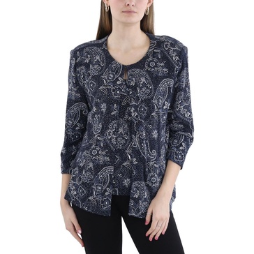 womens embellished nylon pullover top
