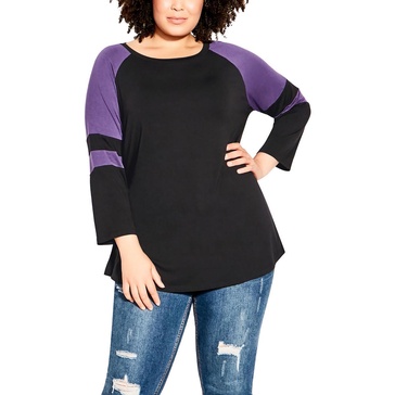 womens bateau neckline stripes tunic top
