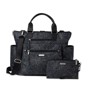 women's 3-in-1 convertible tote backpack with rfid wristlet