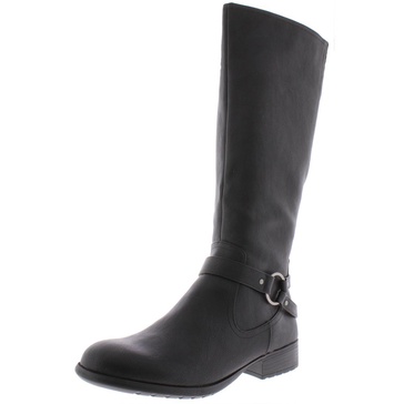 felicity womens faux leather knee-high boots