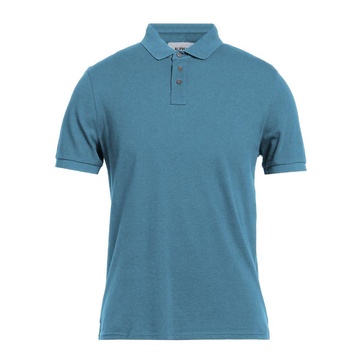 blue cotton polo men's shirt