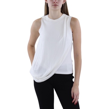 womens drapey layered blouse