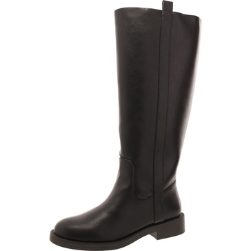 pennie womens faux leather riding knee-high boots