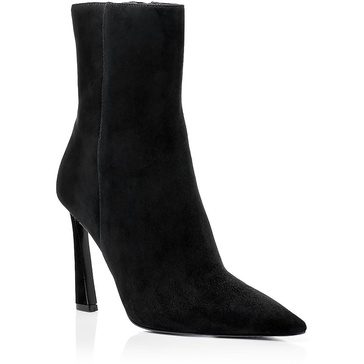 aqleona womens zipper leather ankle boots