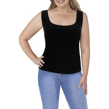 plus womens scoop neck cami tank top