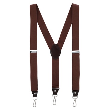men's 1.375 inch wide suspender with drop tab swivel hook ends