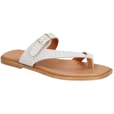 doe italy womens leather slip on slide sandals