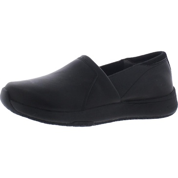 dive in womens faux leather slip on work and safety shoes