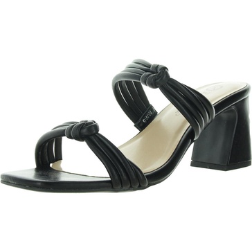danville womens padded insole faux leather block heel