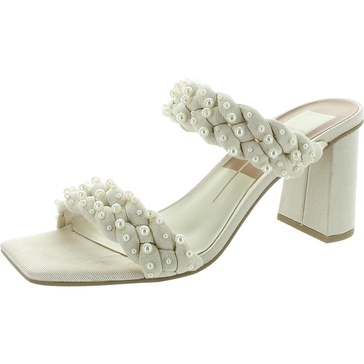 womens embellished manmade heels