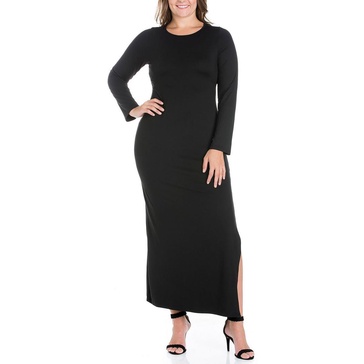 womens solid jersey maxi dress