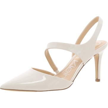geena 2 womens patent pumps dress heels