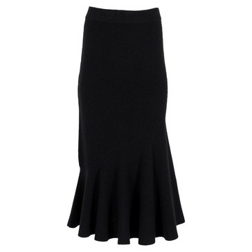 foreseti maxi skirt in black cashmere
