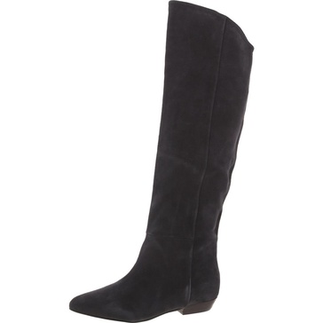 katana womens suede pull on knee-high boots