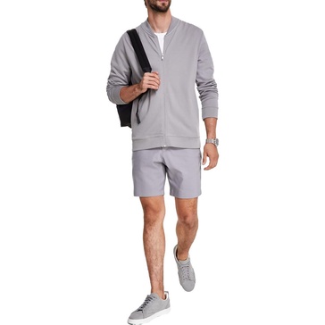 mens stretch cotton bomber jacket
