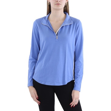 womens striped cotton pullover top