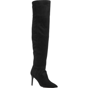 lola womens faux suede high heel dress boots