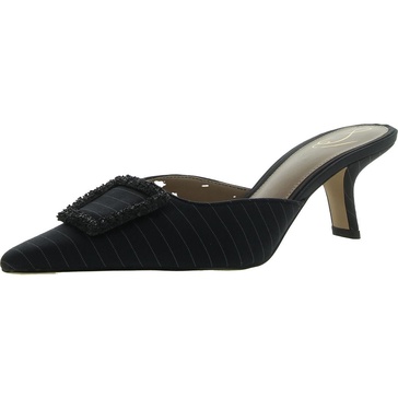 brit womens satin embellished mules