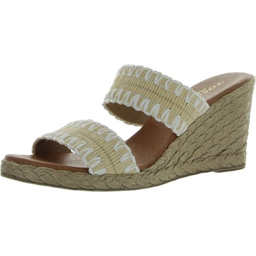 womens slip on padded insole wedge sandals