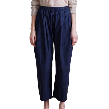 spa pleated pant in navy