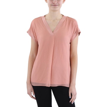 womens layered sheer pullover top