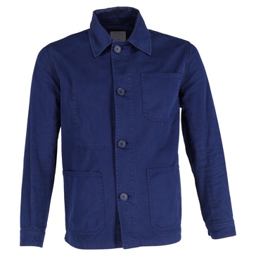 overshirt in blue cotton