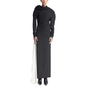 womens long side-slit maxi dress