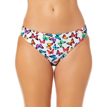 womens printed nylon swim bottom separates