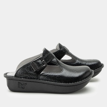women's classic clog - medium width in hello doily