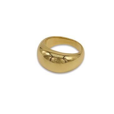 water resistant dome ring gold