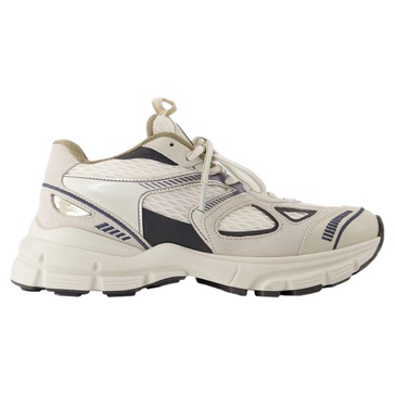 marathon sneakers -  - leather - beige/dark grey