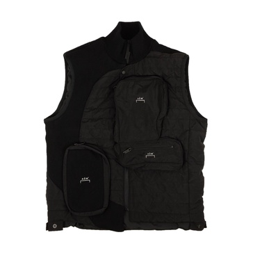 black puffer outerwear vest