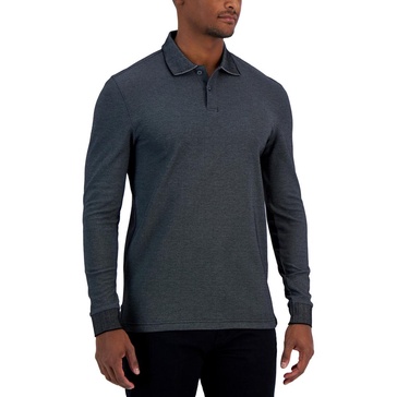 mens knit long sleeves polo