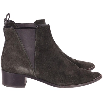 jensen ankle boots in black suede