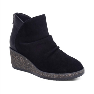 women's kara ankle wedge boot in black