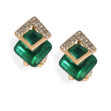 designer diamond shaped studs