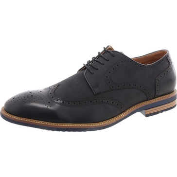 kadynn mens mixed media faux suede derby shoes