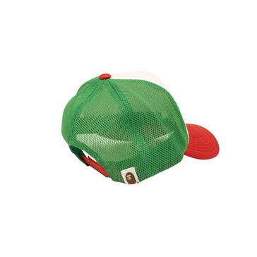 green & red star mesh cap