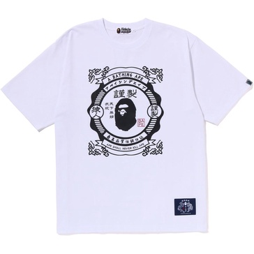 japanese motif relaxed fit tee mens