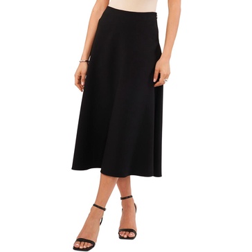 womens solid polyester a-line skirt