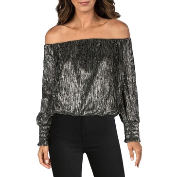 womens shirred off-the-shoulder off the shoulder