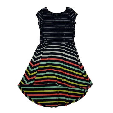 girls navy stripe dress