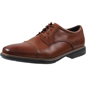 next gen cap toe mens lace-up man made derby shoes
