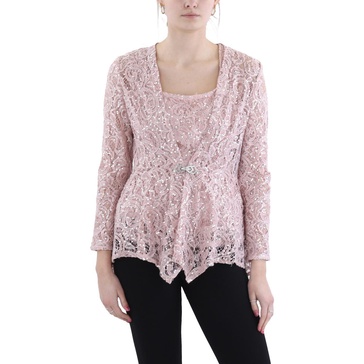 womens sequined nylon tunic top