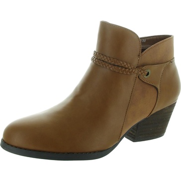 audrina womens cushioned footbed faux leather chelsea boots